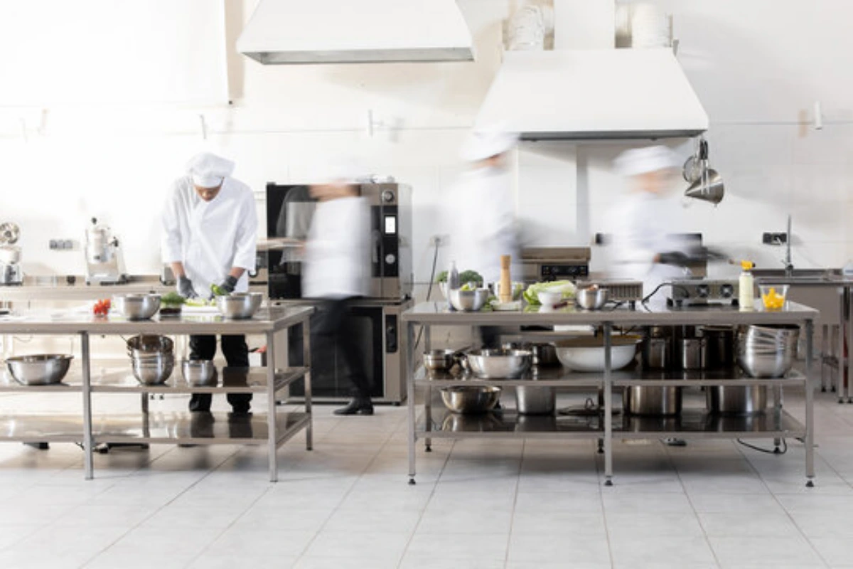 Bancada de inox para cozinha