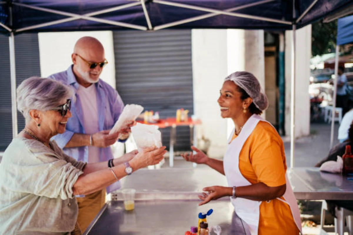 Barraca de feira pastel em Santo André